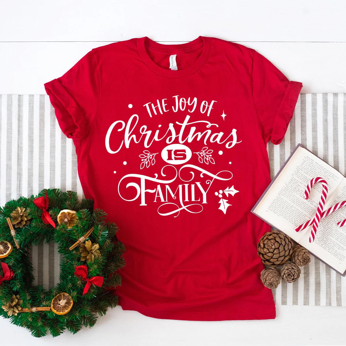 The Joy Of Christmas Is Family T-Shirt Hoodie, Sweatshirt | PureTeeCo.com