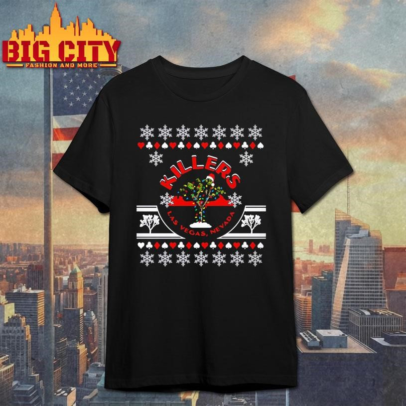 The Killers Holiday Tree Crewneck Las Vegas Nevada Holiday Ugly Shirt
