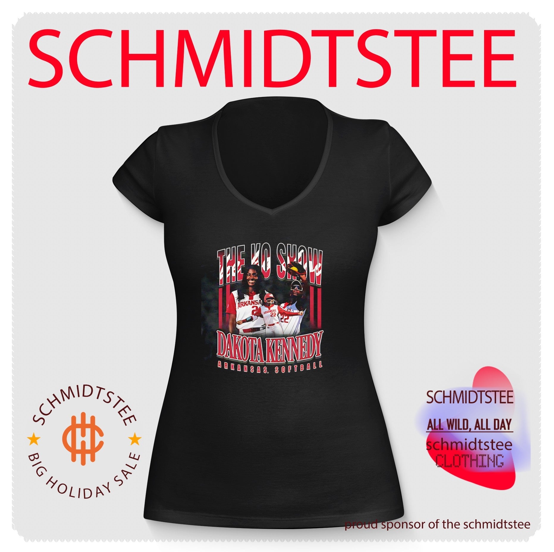 The Ko Show Arkansas Dakota Kennedy number 22 shirt