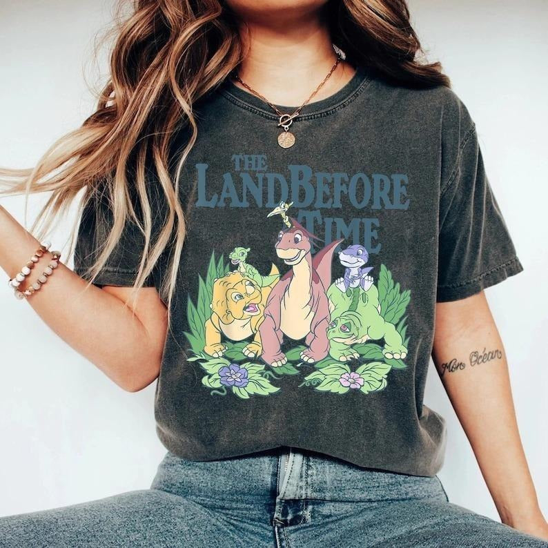 The Land Before Time Pastel Dinosaur Friends Comfort colors Shirt, Land Before Time Party Shirt, Land Before Time Decor...