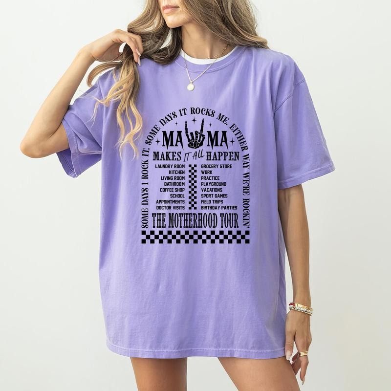 The Motherhood Tour Shirt, Motherhood Some Days I Rock It Shirt, Mama Funny Tour Shirt, Mother's Day Funny Shirt, Music...