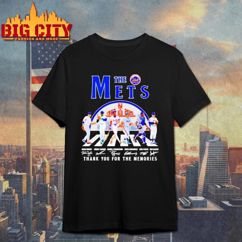 The New York Mets X Abbey Road Former Players Signatures Shirt