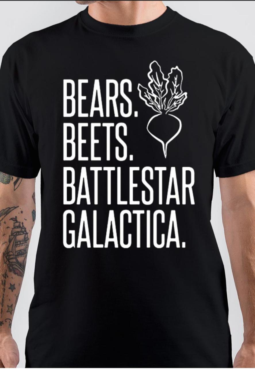 The Office bears beets Battlestar Galactica Black T-Shirt Hoodie, Sweatshirt | PureTeeCo.com