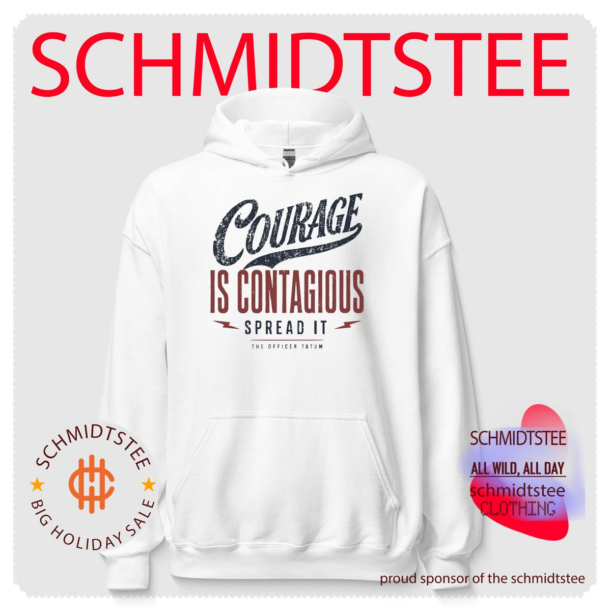 The Officer Tatum Courage Is Contagious Spread It shirt