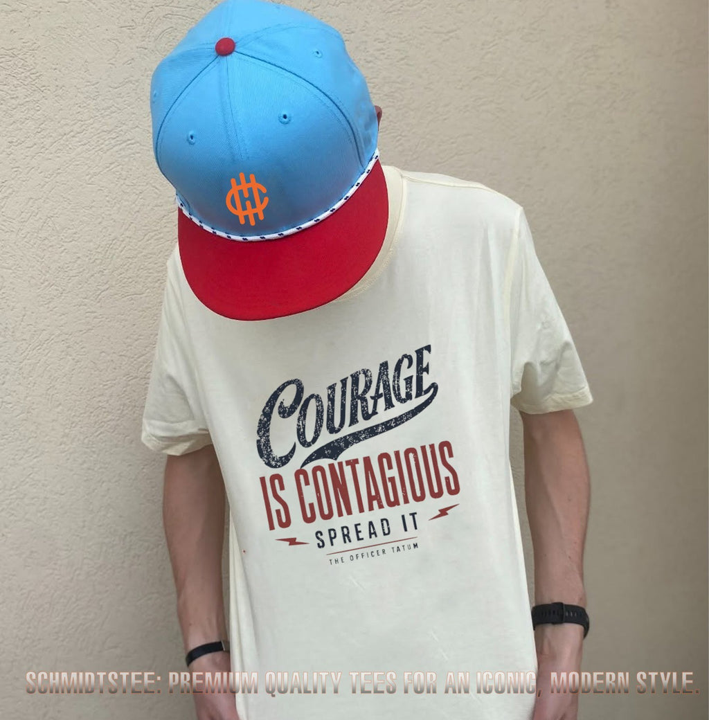 The Officer Tatum Courage Is Contagious Spread It shirt