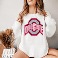 The Ohio State University White Sweatshirt christmas football shirt football fan shirt ohio girl shirt mens xmas gift...