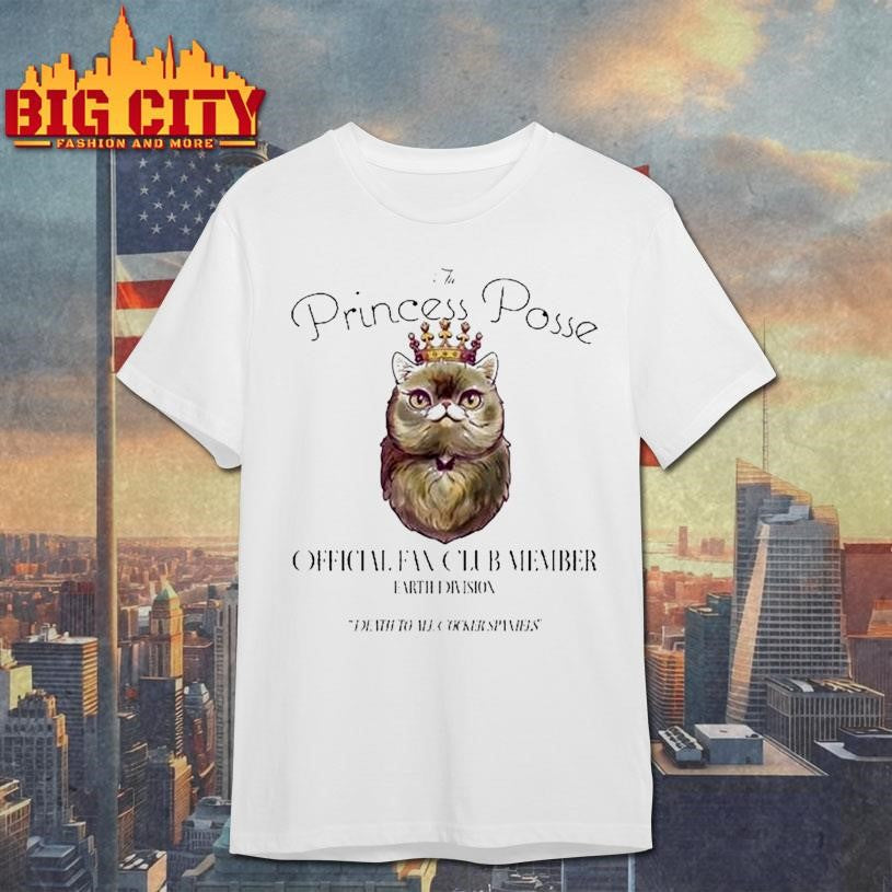 The Princess Posse Fan Club Member Earth Division Death To All Cocker Spaniels Princess Donut Shirt