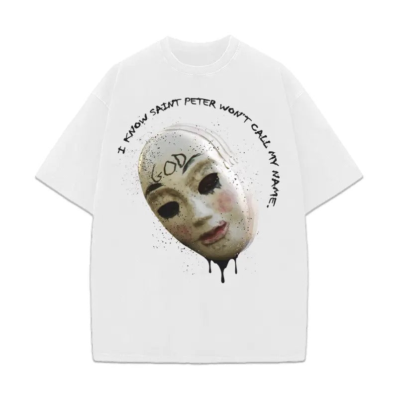 The Purge Mask I Know Saint Peter Won't Call My Name Unisex Graphic T-Shirt Crewneck Cotton Hoodie, Sweatshirt