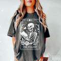 The Reader Tarot Card Shirt, Skeleton Reading TShirt, Unisex Tarot Card Sweatshirt, Book Lover Tee, Bookish Shirt, Tarot...