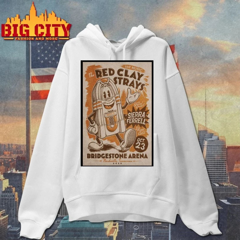 The Red Clay Strays 10.23.2026 Nashville TN Poster shirt