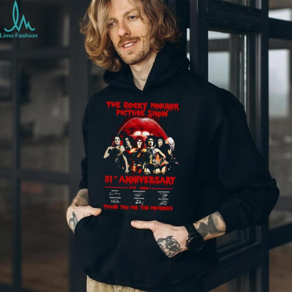 The Rocky Horror Picture Show 51st Anniversary Cast Signatures Shirt