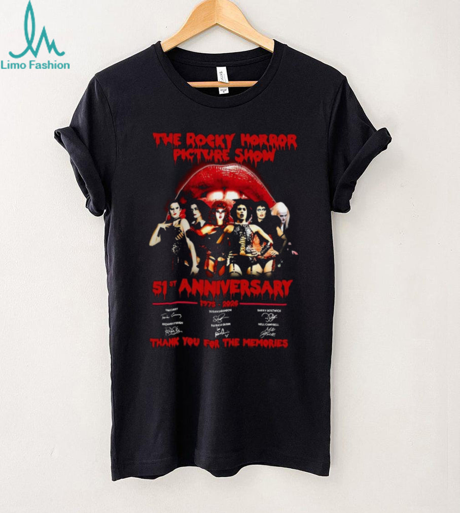 The Rocky Horror Picture Show 51st Anniversary Cast Signatures Shirt