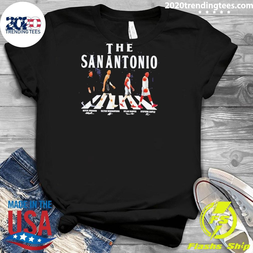 The San Antonio Mitch Johnson Victor Wembanyama Dylan Harper Stephon Castle Abbey Road Shirt