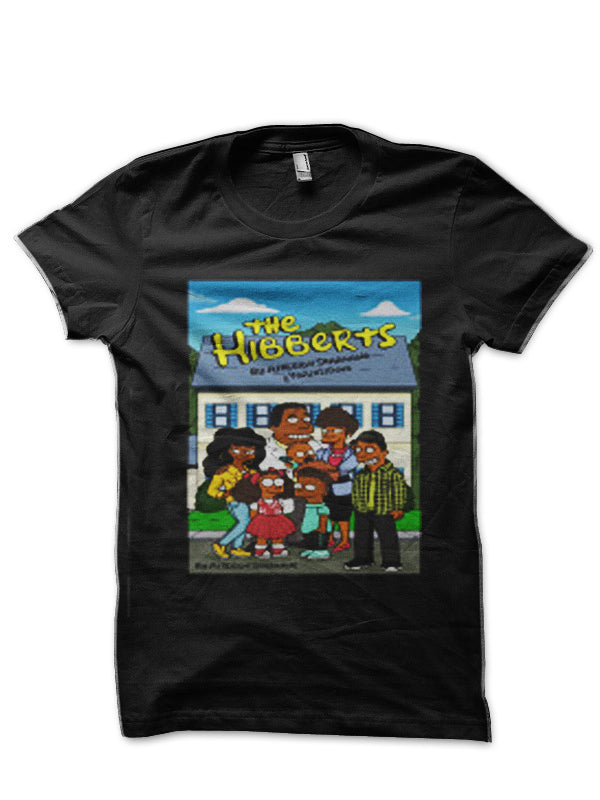 The Hibberts-The Simpsons Black T-Shirt Hoodie, Sweatshirt | PureTeeCo.com
