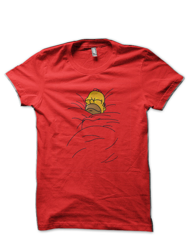Toast Cinnamon Bun-The Simpsons Red  T-Shirt Hoodie, Sweatshirt | PureTeeCo.com