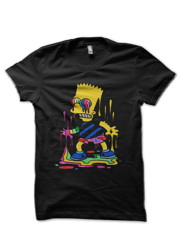 Trippy Bart Black T-Shirt Hoodie, Sweatshirt | PureTeeCo.com