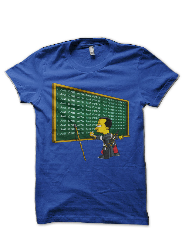 Chirrut Detention Simpsons Royal Blue T-Shirt Hoodie, Sweatshirt | PureTeeCo.com