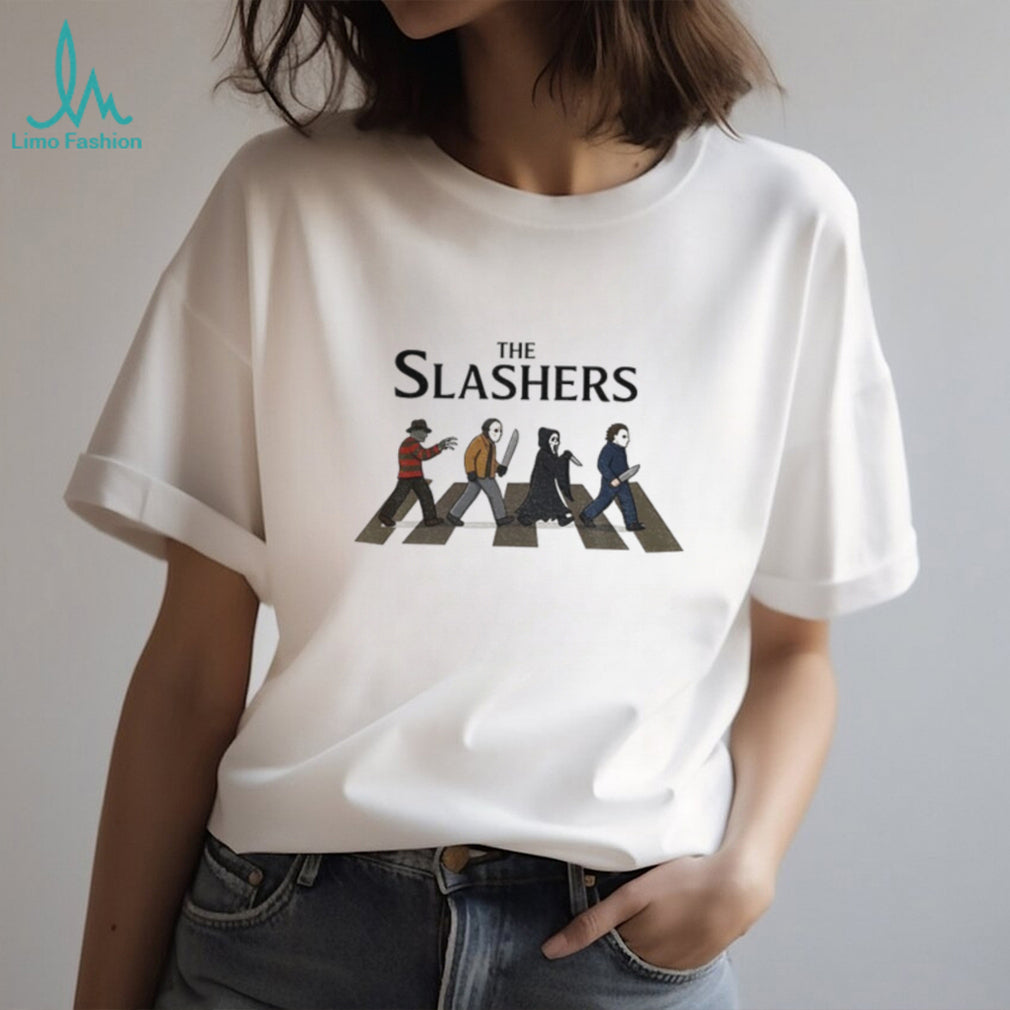 The Slaslers Horror Halloween Movie Michael Ghostface Jason Voorhees Freddy shirt