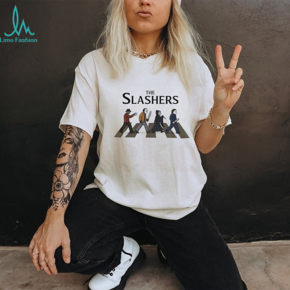 The Slaslers Horror Halloween Movie Michael Ghostface Jason Voorhees Freddy shirt