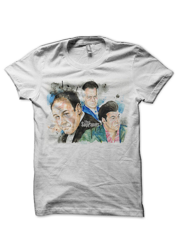 The Sopranos White T-Shirt Hoodie, Sweatshirt | PureTeeCo.com