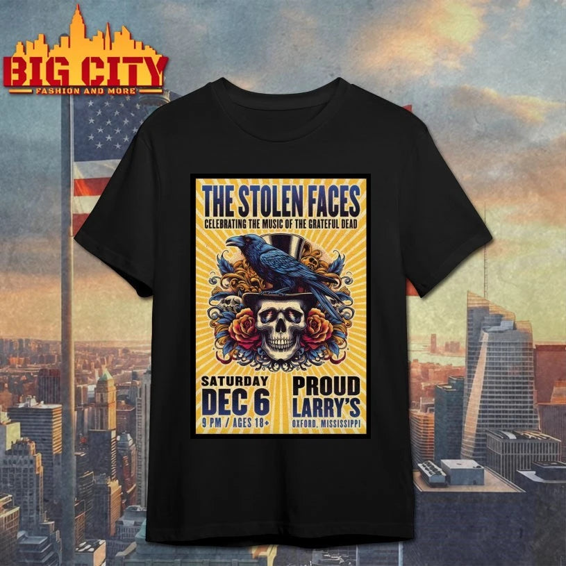 The Stolen Faces December 6 2025 In Oxford MS Poster shirt