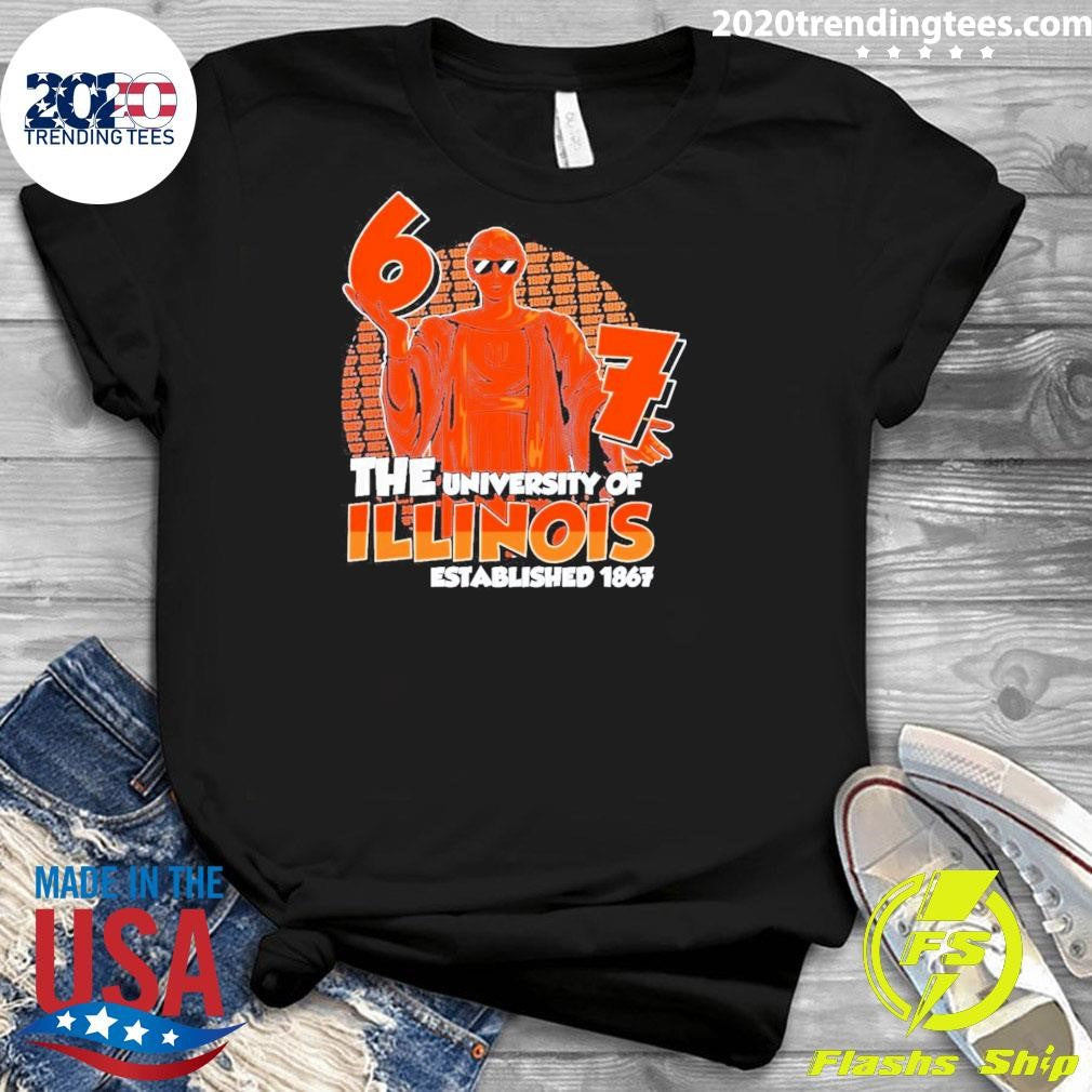 The University Of Illinois Fighting Illini Established 1867 2026 Ncaa Division I Men’s Basketball Shirt