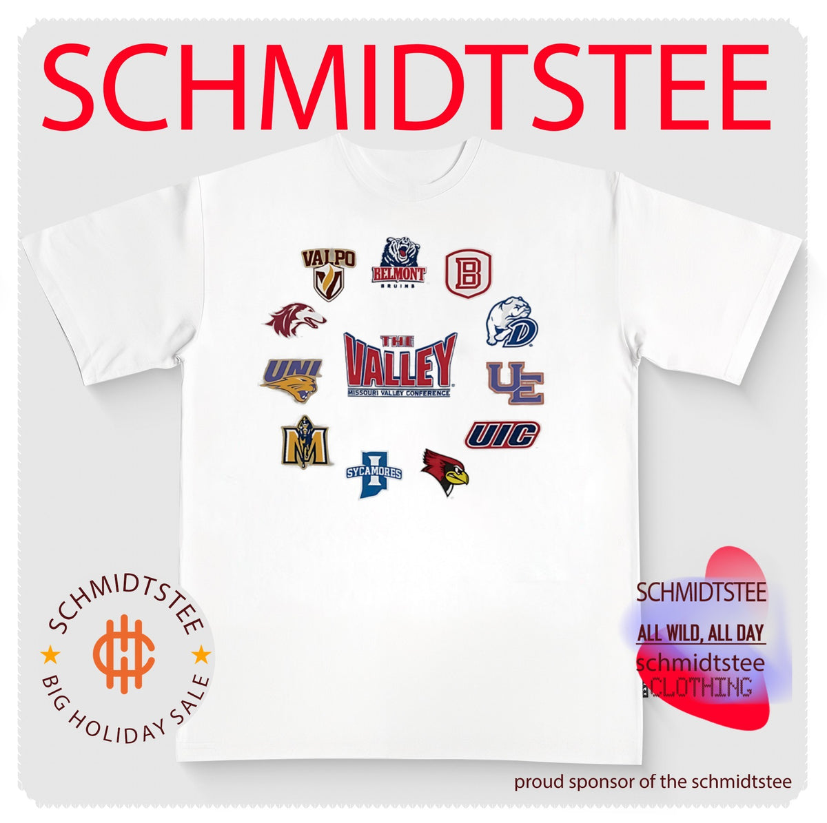 The Valley Conference all team Oxford logo shirt