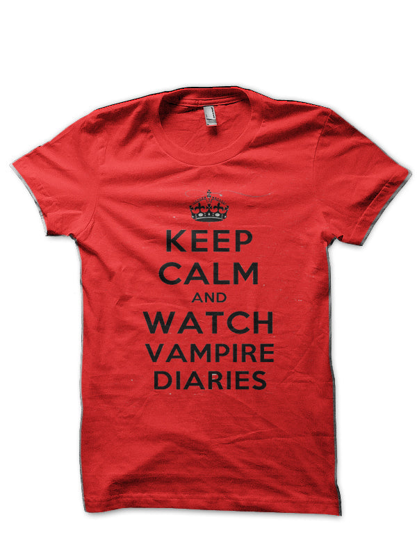 The Vampire Diaries Red T-Shirt Hoodie, Sweatshirt | PureTeeCo.com