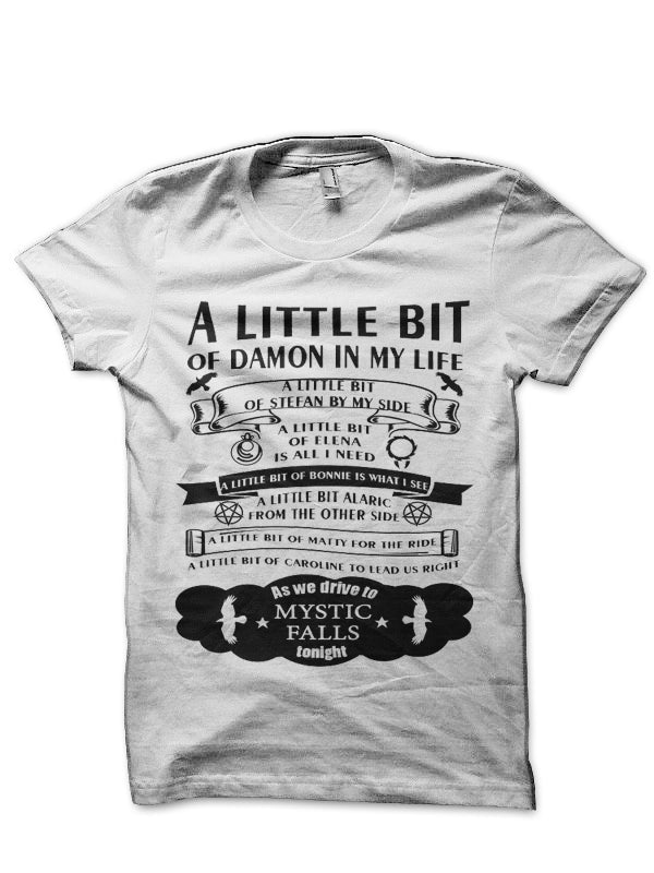 The Vampire Diaries White T-Shirt Style002 Hoodie, Sweatshirt | PureTeeCo.com