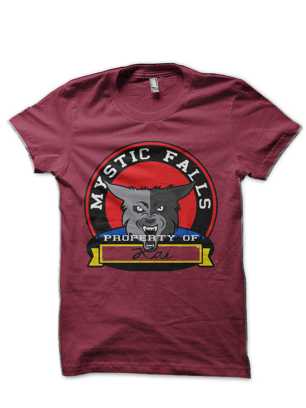 The Vampire Diaries Maroon T-Shirt Hoodie, Sweatshirt | PureTeeCo.com