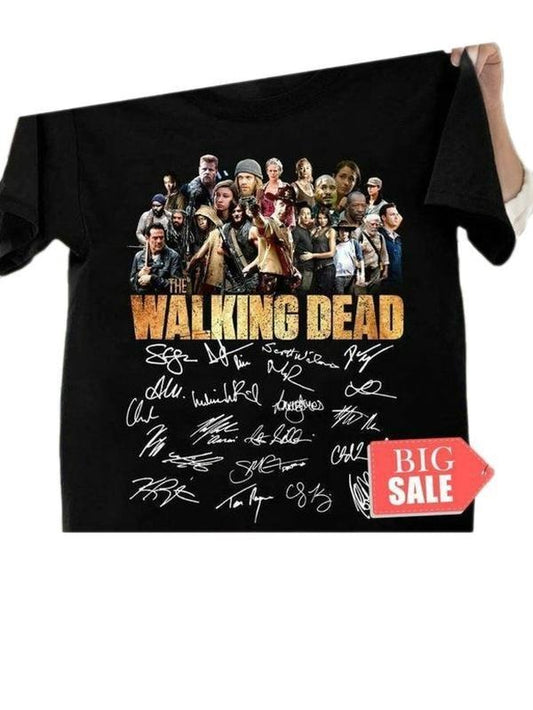 The Walking Dead Signature Shirt Top Basic Unisex Graphic Menswear T-Shirt Sweatshirt Hoodie Comfort Colors for Women Streetwear - Womenswear