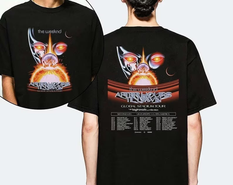 The Weeknd After Hours Til Dawn Tour 2023 Shirt twoside Hoodie, Sweatshirt | PureTeeCo.com