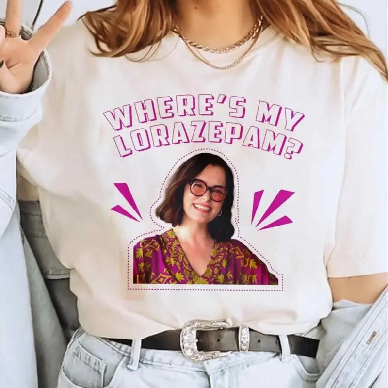 The White Lotus Parkey Posey Lorazepam T-Shirt, Victoria Ratliff White Lotus Shirt, Where's My Lorazepam Shirt, Funny...