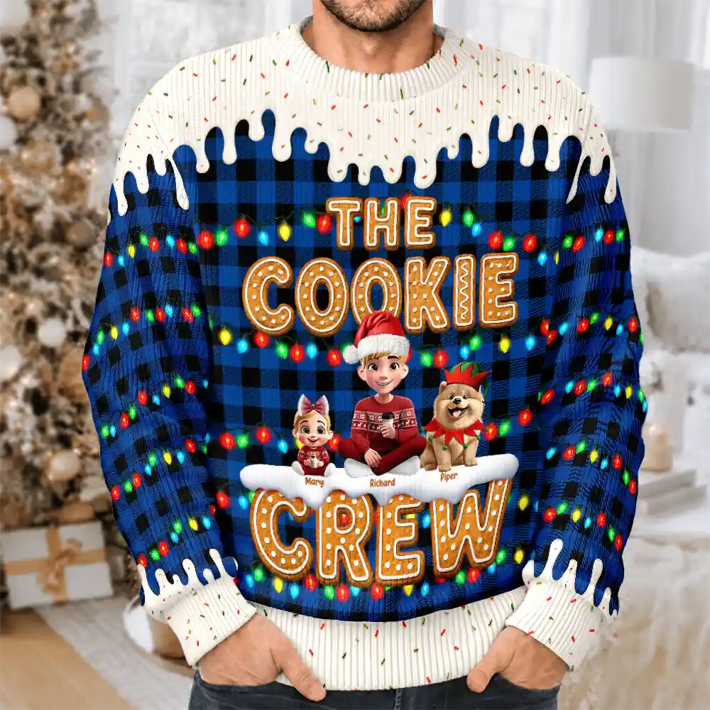 The Cookie Crew Family - Personalized Unisex Ugly Sweater