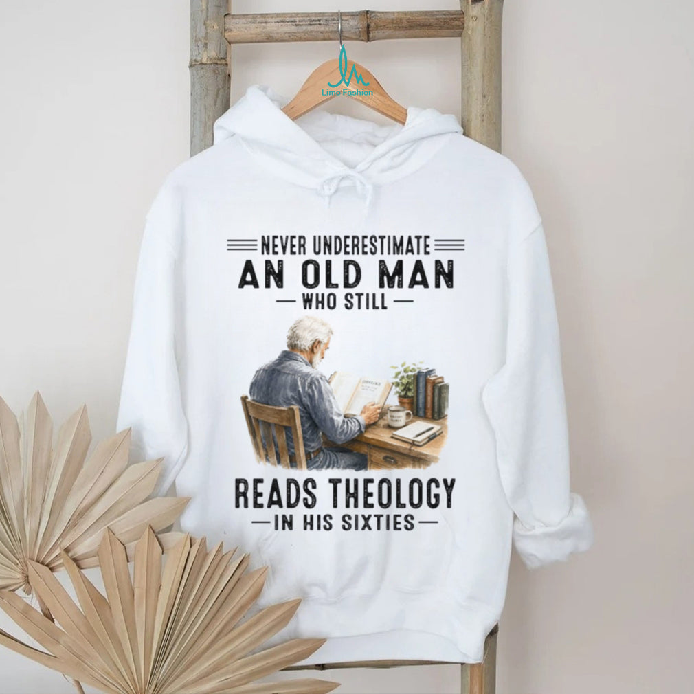 Theology Reader Old Man Sixties Scholar Shirt
