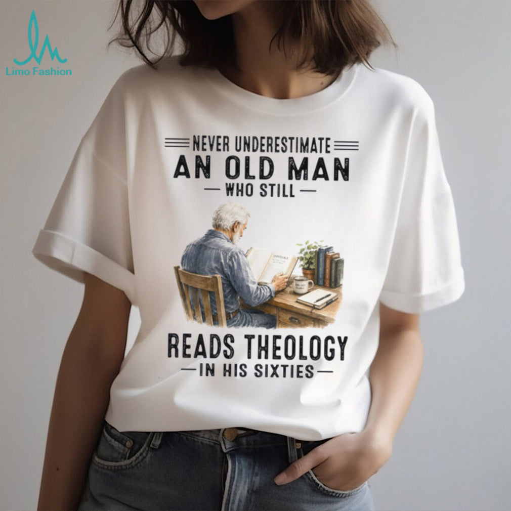 Theology Reader Old Man Sixties Scholar Shirt