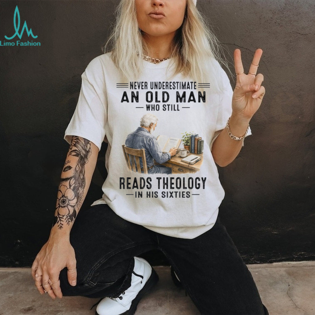 Theology Reader Old Man Sixties Scholar Shirt