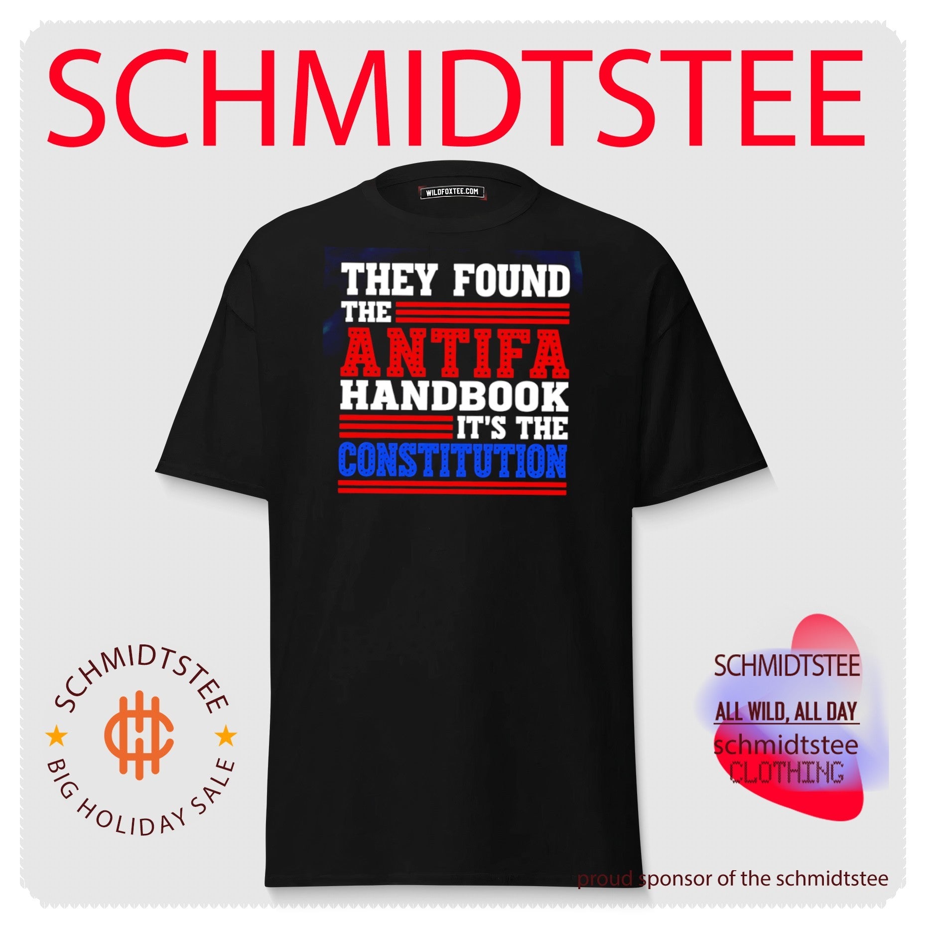 They found the antifa handbook it’s the constitution shirt