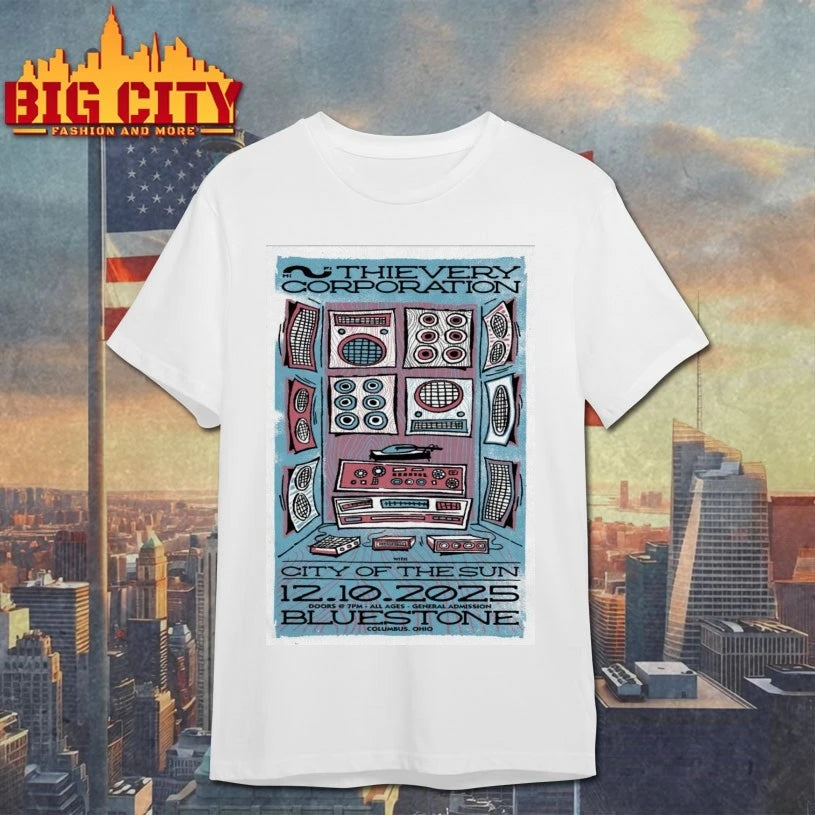 Thievery Corporation In Columbus OH On Dec 10 2025 Tour Poster shirt