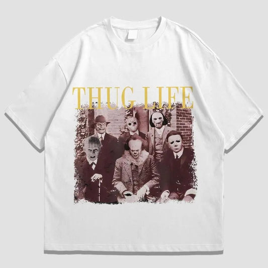 Thug shirt Life Scary Film Shirt Horror Halloween Tee
