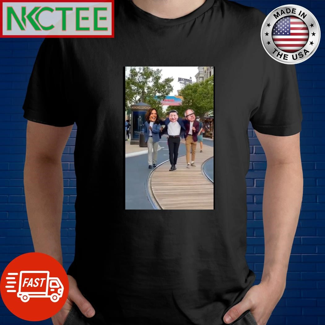 Tim Walz Kamala Harris Xi Jinping dance shirt