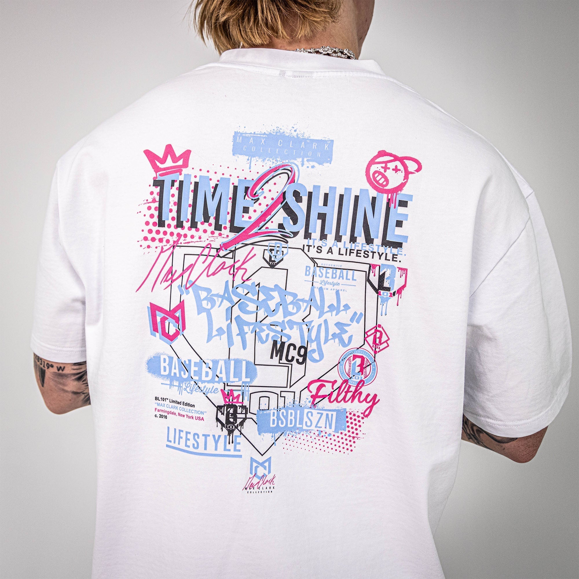 Time 2 Shine Icons Youth Tee - White Hoodie, Sweatshirt | PureTeeCo.com (Image 4)