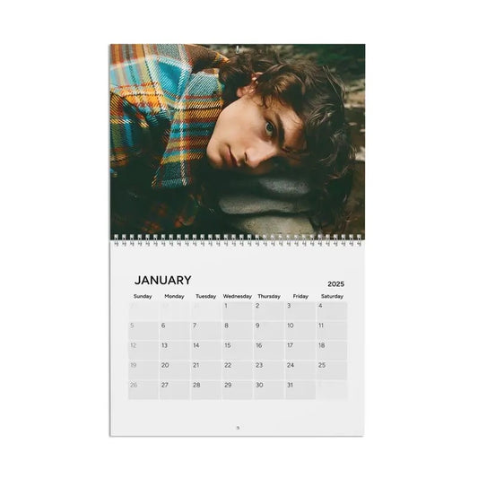 Timothee Chalamet 2025 Calendar | Photo Wall Calendar 2025 | Chalamet Fan Gift | Gift For Daughter | Secret Santa| Christmas Gift Exchange