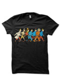 Tintin Black Half Sleeve T-Shirt Style003 Hoodie, Sweatshirt | PureTeeCo.com