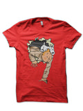 Tintin Window Red Half Sleeve T-Shirt Hoodie, Sweatshirt | PureTeeCo.com
