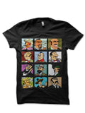 Tin Tin Black Half Sleeve T-Shirt Hoodie, Sweatshirt | PureTeeCo.com