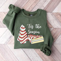 Tis The Season, 'Tis the Season Sweatshirt, Christmas Sweatshirt, Christmas, Christmas Cake Sweatshirt, Funny Christmas...