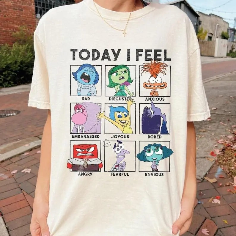 Today I Feel Inside Out Youth Shirt, Inside Out Characters Shirt, Inside Out Movie Shirt Hoodie, Sweatshirt | PureTeeCo.com