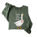 Today I'm A Serious Goose, Silly Goose Sweatshirt, Crewneck Sweaters For Women, Shirts for Men, Funny Silly Goose...