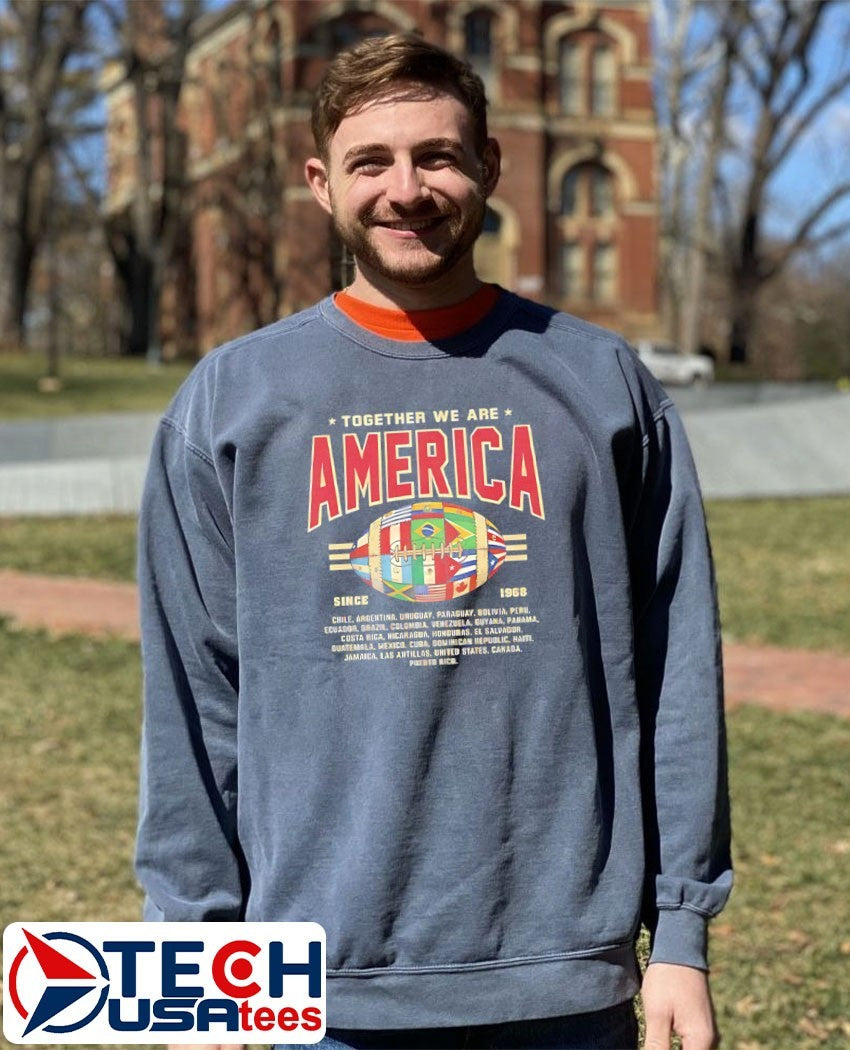 Together we are America Football since 1968 flag shirt